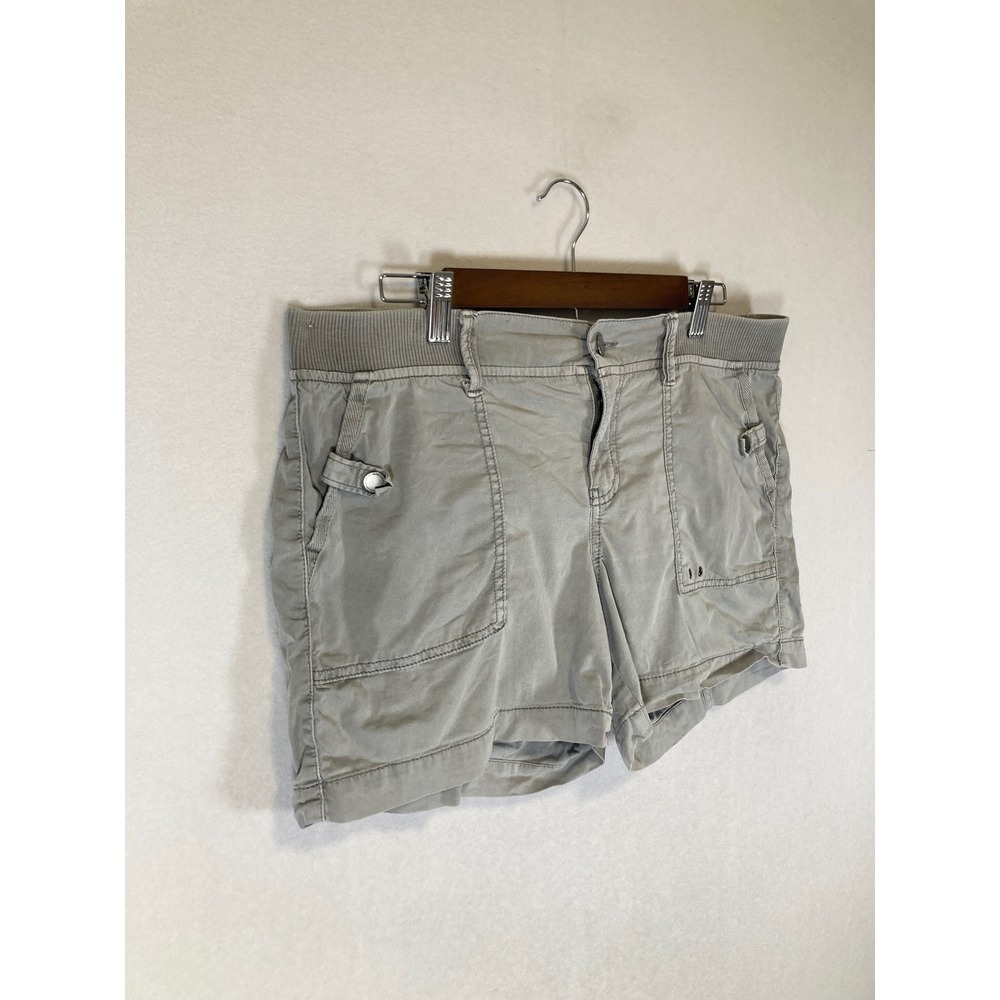Utility Sonoma Goods For Life Womens 12 Gray Ribbed Waist Cargo Shorts - Picture 9 of 9